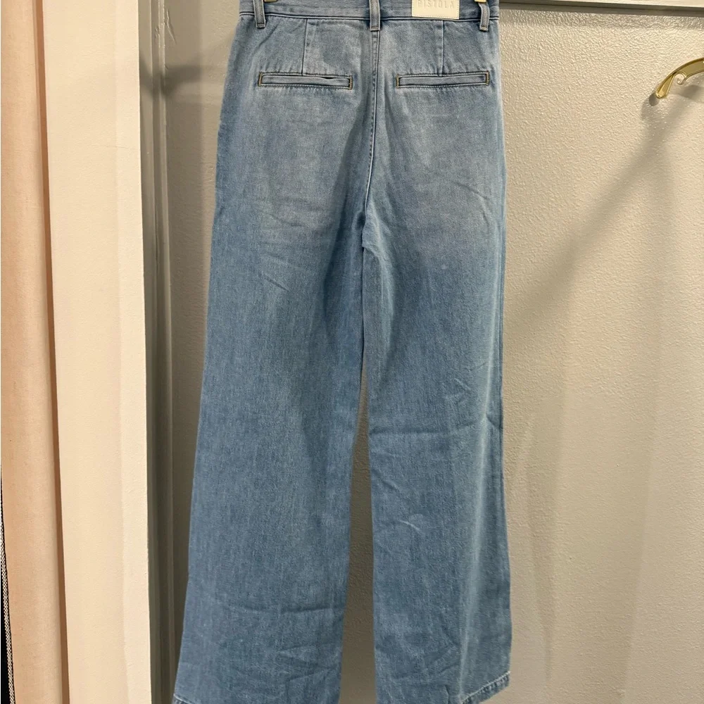 Pistola Light Blue Flare & Wide Leg Jeans - Picture 3 of 7